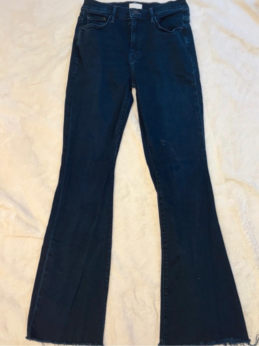 MOTHER Dark Navy Flare Jeans